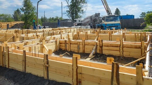 Ленточный фундамент для дома в Мозыре