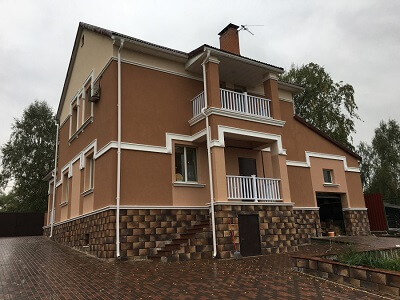 Наружная отделка дома в Мозыре
