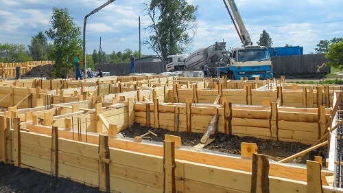 Свайный фундамент с ростверком в Мозыре