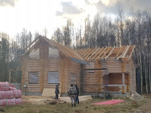 Установка стропильной системы в Мозыре