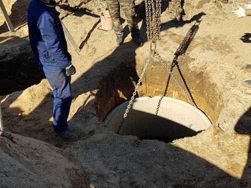 Переливной бетонный септик в Мозыре